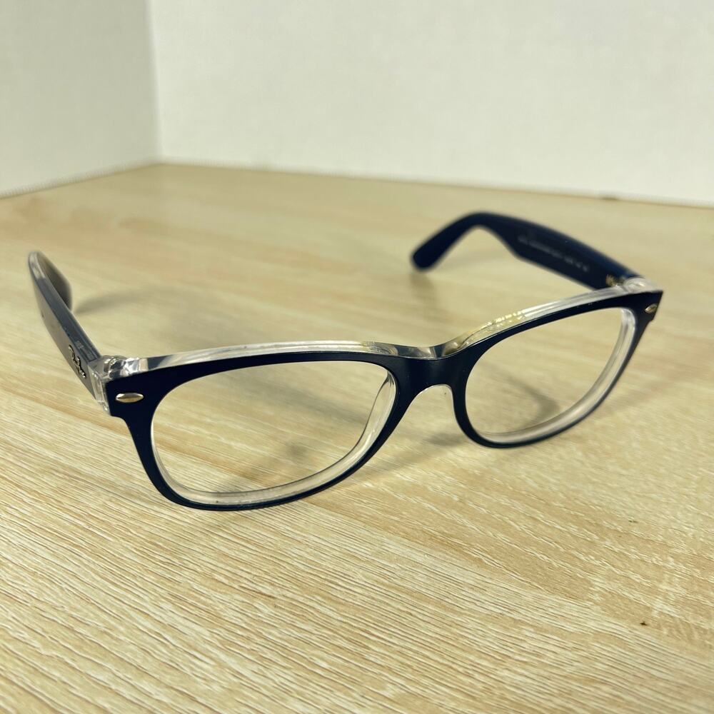 Ray-Ban RB2132 New Wayfarer 6053/71 FRAMES ONLY Sunglasses Blue RARE! 55-18-145